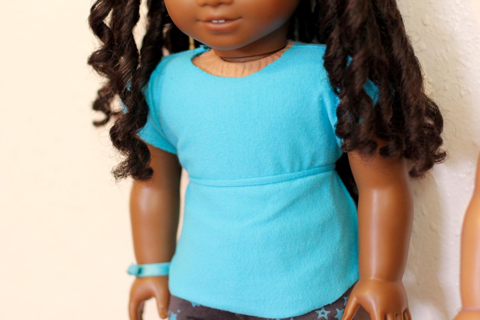 no-sew american girl doll shirt cecile