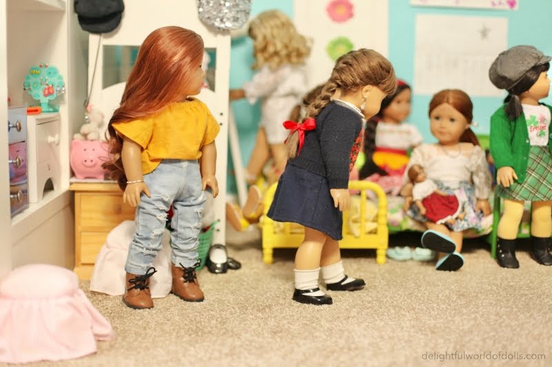 american girl doll room setup