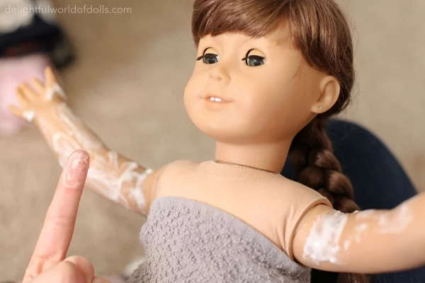 how to remove stains from american girl doll