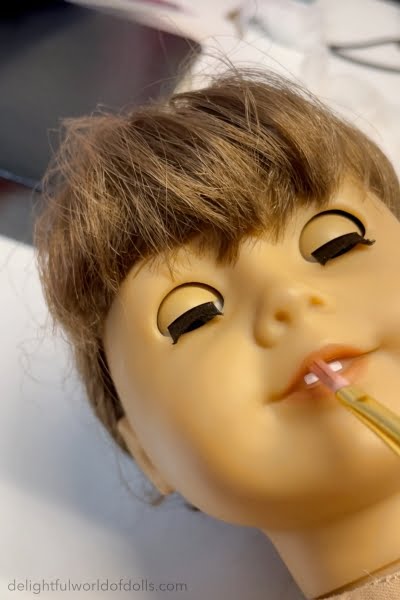 repainting american girl doll face