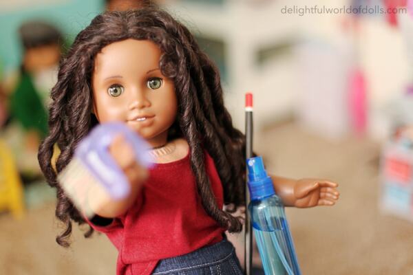 restore american girl doll curls